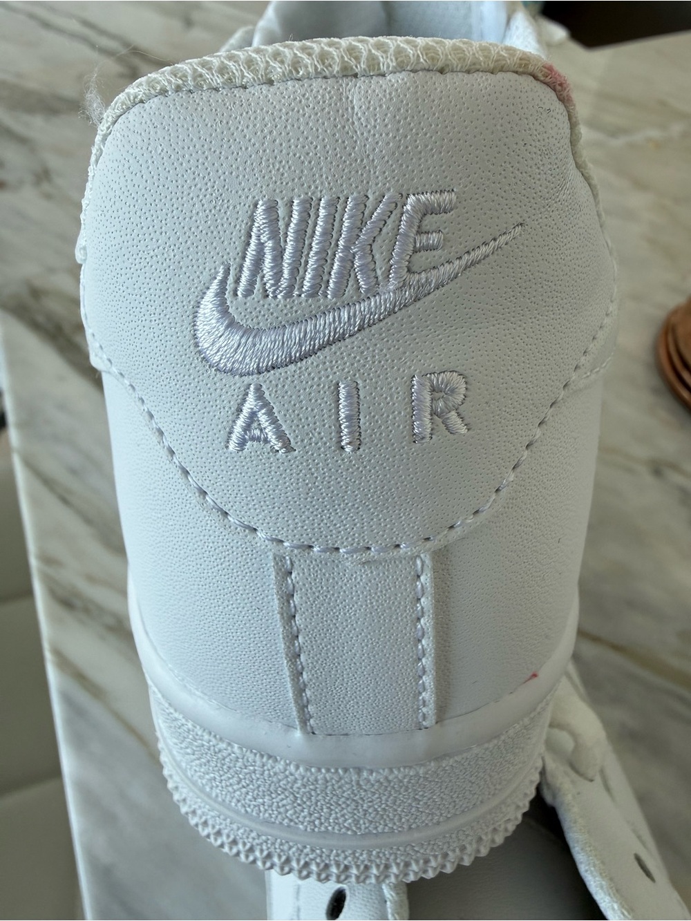 Nike Men’s White Leather AF1 07 Triple White